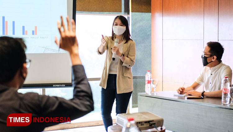 Suasana meeting dengan protokol kesehatan di Allstay Hotel Semarang. (Foto: Allstay Hotel Semarang for TIMES Indonesia)