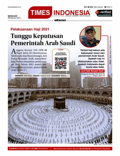 Edisi Minggu, 28 Maret 2021: E-Koran, Bacaan Positif Masyarakat 5.0 