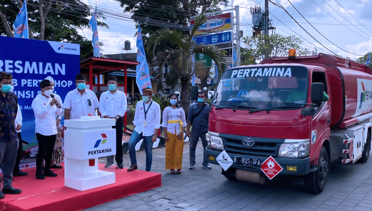 Pertamina Tambah SPBU Hub Pertashop di Mengwi Bali