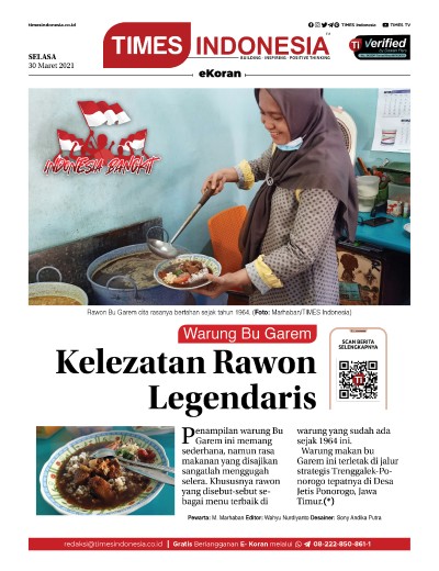 Edisi Selasa, 30 Maret 2021: E-Koran, Bacaan Positif Masyarakat 5.0