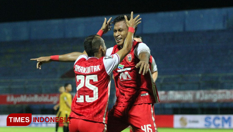 Persija Jakarta dipastikan lolos ke babak 8 besar Piala Menpora 2021 setelah berhasil mengalahkan Bhayangkara FC dengan skor 3-2 di Stadion Kanjuruhan Kabupaten Malang, Rabu (31/3/2021) (Foto: Tria Adha/TIMES Indonesia)