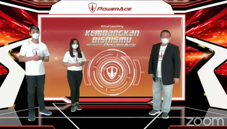 Virtual launching Powerace bersama Marketers. (Foto: Shinta Miranda/TIMES Indonesia)