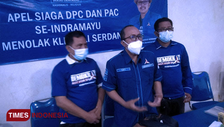 DPC Demokrat Kabupaten Indramayu. (Foto: Muhamad Jupri/TIMES Indonesia)