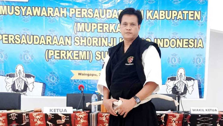 Djunaidi Bin Garib Ketua Umum PERKEMI Kabupaten Sumba Timur terpilih periode 2021 -2025. (FOTO: Habibudin/TIMES Indonesia)