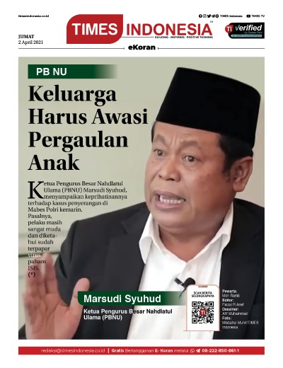 Edisi Jumat, 2 April 2021: E-Koran, Bacaan Positif Masyarakat 5.0