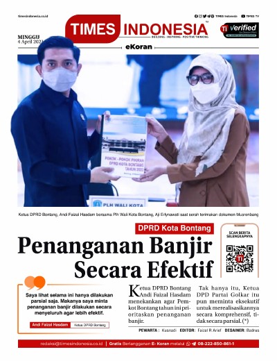 Edisi Minggu, 4 April 2021: E-Koran, Bacaan Positif Masyarakat 5.0 