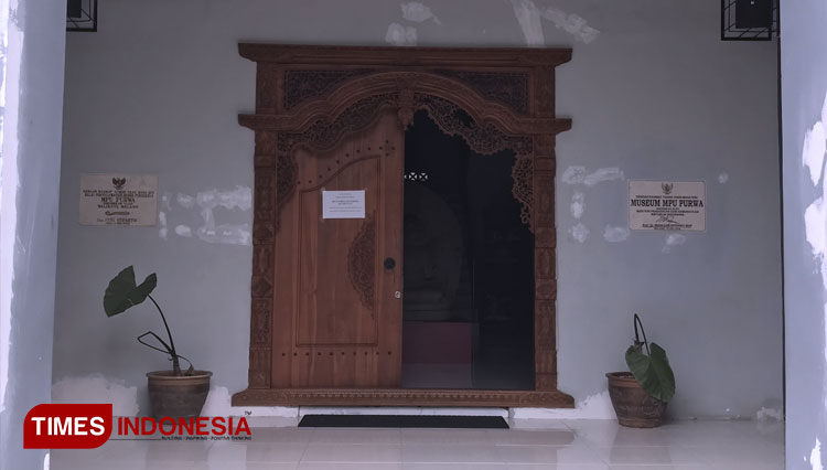 Pintu masuk museum Mpu Purwa. (Foto: Ratu Bunga/TIMES Indonesia)