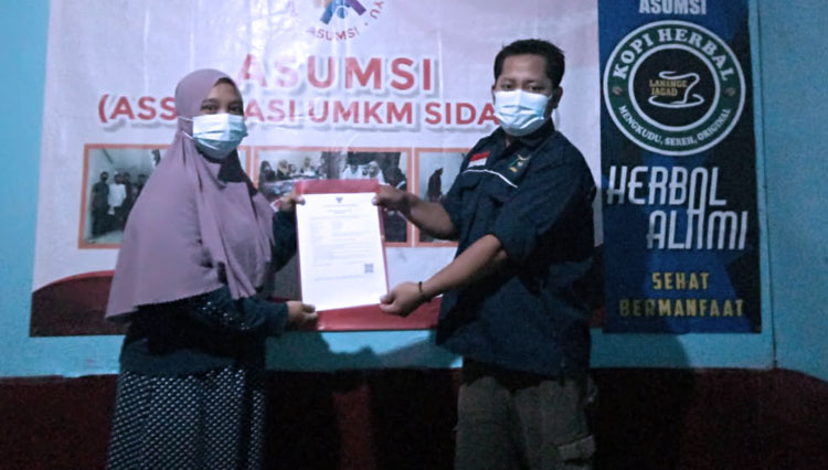 Asumsi saat menggelar kegiatan (Foto: Asosiasi UMKM Sidayu for TIMES Indonesia)