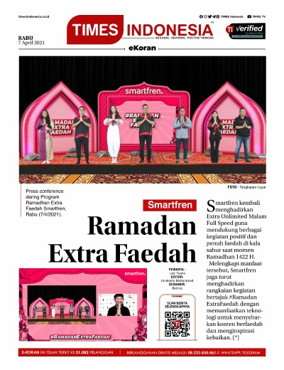 Edisi Rabu, 7 April 2021: E-Koran, Bacaan Positif Masyarakat 5.0 