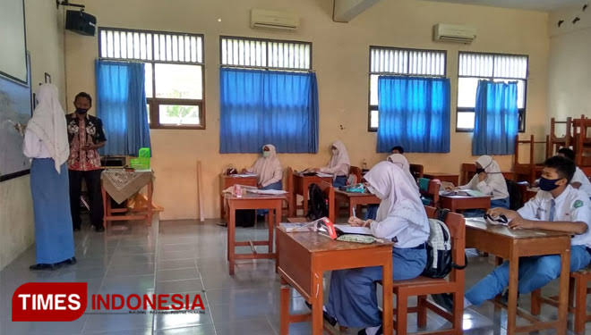 Pemprov DKI Jakarta melakukan uji coba sekolah tatap muka. (FOTO: dok TIMES Indonesia)