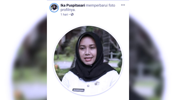 Akun Palsu Wali Kota Mojokerto, Ika Puspitasari di Media Sosial Facebook. (Foto: Humas Pemkot Mojokerto for TIMES Indonesia)