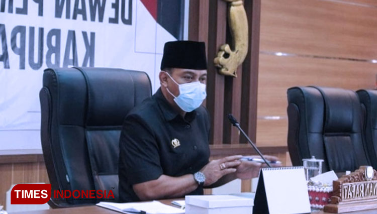 Ketua DPRD Pangandaran Asep Noordin. (Foto: Syamsul Ma'arif/TIMES Indonesia)