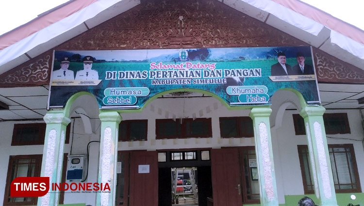 Kantor Dinas Pertanian Kabupaten Simeulue, Aceh. (Foto: Kadri/TIMES Indonesia)