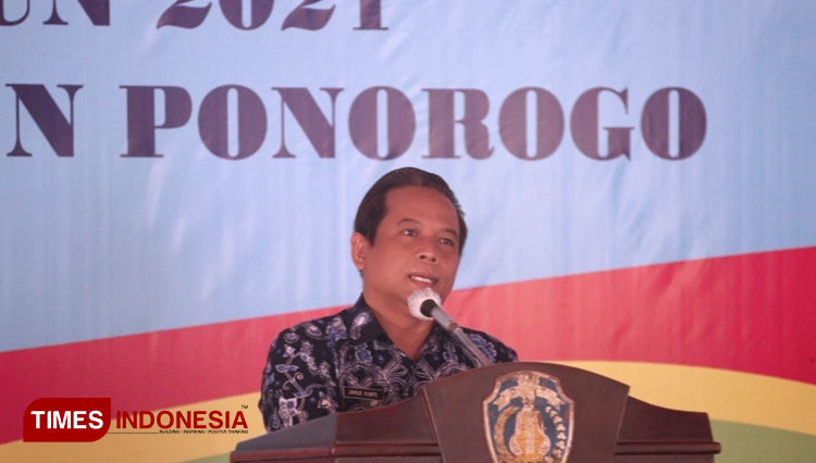 Kepala Dinas DPUPKP Ponorogo, Jamus Kunto Purnomo. (FOTO: Marhaban/TIMES Indonesia)