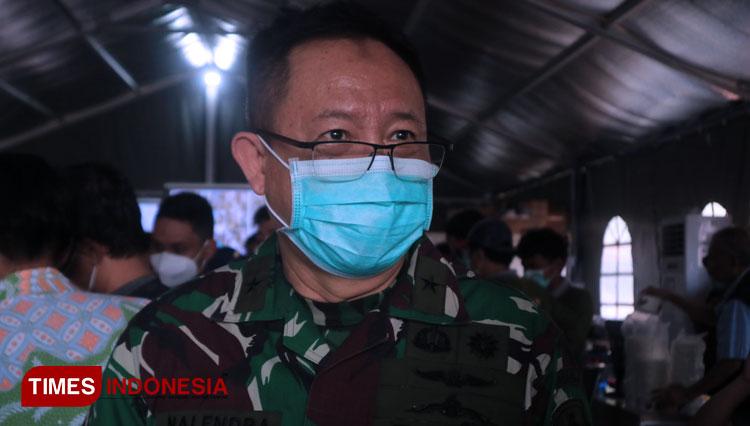 Kepala RSLI Kota Surabaya, Laksma dr I Dewa Gede Nalendra Djaya Iswara, Kamis (8/4/2021). (Foto: Lely Yuana/TIMES Indonesia)