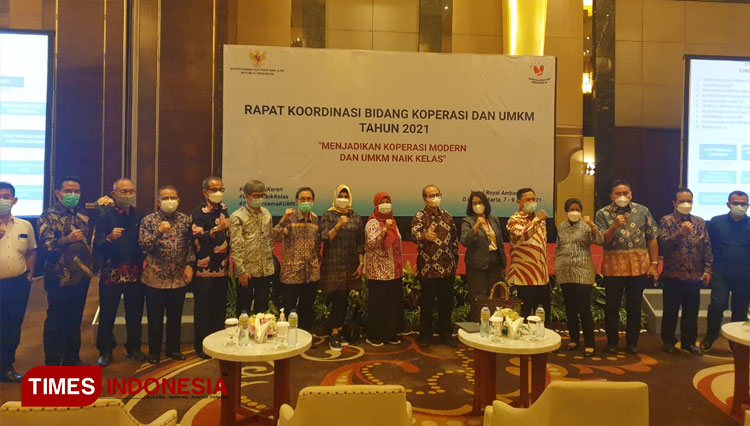 Rapat Koordinasi Bidang Koperasi dan UMKM di Yogyakarta. (FOTO: Wiwit/TIMES Indonesia)