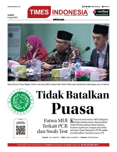 Edisi Kamis, 8 April 2021: E-Koran, Bacaan Positif Masyarakat 5.0