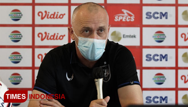 Pelatih PSIS Semarang, Dragan Djukanovic. (Foto: Ovan/TIMES Indonesia)
