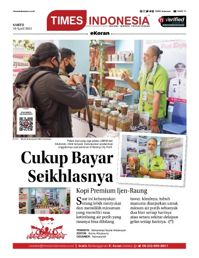 Edisi Sabtu, 10 April 2021: E-Koran, Bacaan Positif Masyarakat 5.0