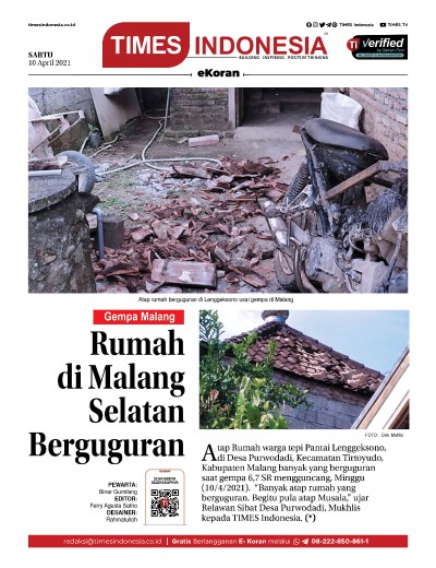 Edisi Sabtu, 10 April 2021: E-Koran, Bacaan Positif Masyarakat 5.0
