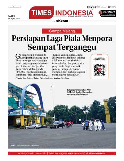 Edisi Sabtu, 10 April 2021: E-Koran, Bacaan Positif Masyarakat 5.0