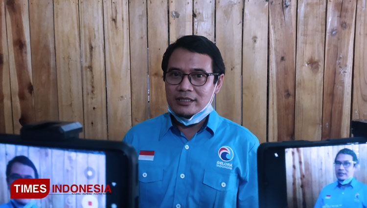 Ketua DPD Sumedang Partai Gelora Indonesia, Ermi Triaji (FOTO: Alan Dahlan/TIMES Indonesia)