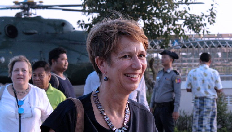Christine Schraner Burgener akan menjalani karantina selama tujuh hari di Bangkok sebelum melanjutkan pertemuan untuk membahas krisis Myanmar.(Foto: Thai PBS World/AFP)