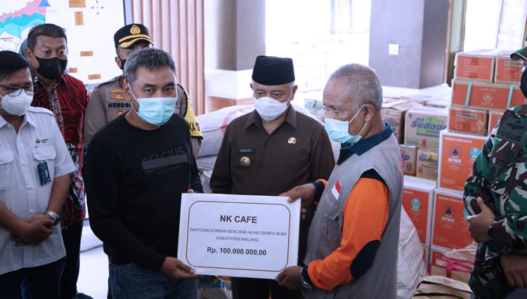 Selamat dari Gempa Malang, Owner NK Cafe Bantu Rp 100 Juta untuk Korban Bencana