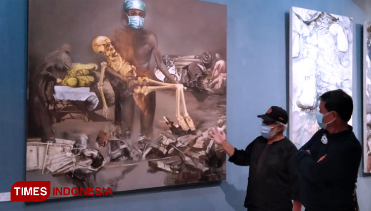 Pameran Lukisan Local Code, Ajang Nostalgia Para Seniman asal Madiun