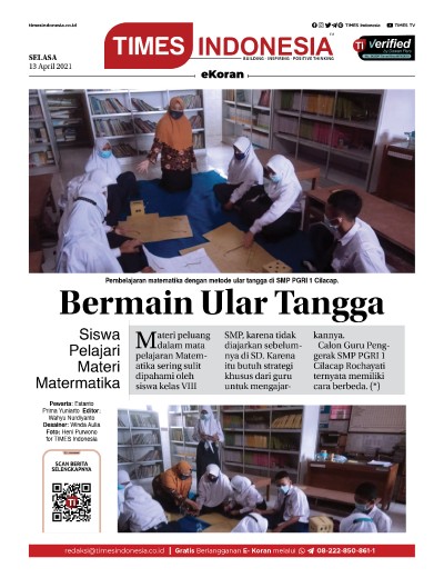 Edisi Selasa, 13 April 2021: E-Koran, Bacaan Positif Masyarakat 5.0