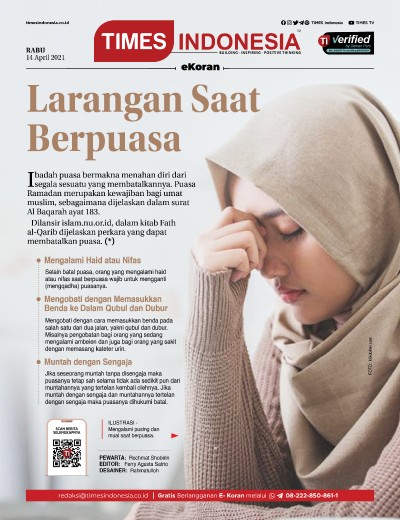 Edisi Rabu, 14 April 2021: E-Koran, Bacaan Positif Masyarakat 5.0