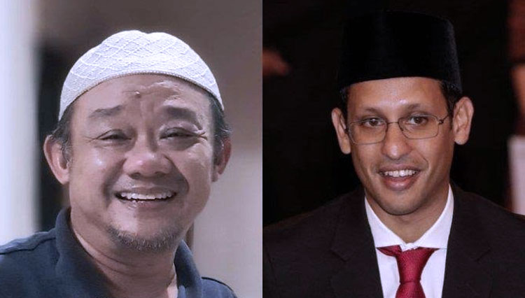 Sekjen PP Muhammadiyah, Abdul Mukti dan Mendikbud RI Nadiem Makarim. (FOTO: Tribunnews)