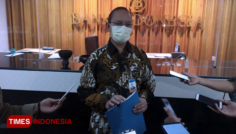Kepala Kantor Perwakilan wilayah BI Jember Hestu Wibowo. (Foto: Muhammad Faizin/TIMES Indonesia)