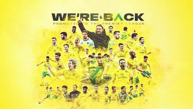 Resmi, Norwich City Kembali Promosi ke Liga Inggris