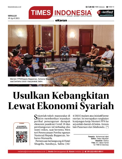 Edisi Minggu, 18 April 2021: E-Koran, Bacaan Positif Masyarakat 5.0 