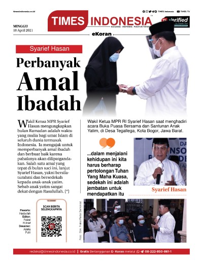 Edisi Minggu, 18 April 2021: E-Koran, Bacaan Positif Masyarakat 5.0