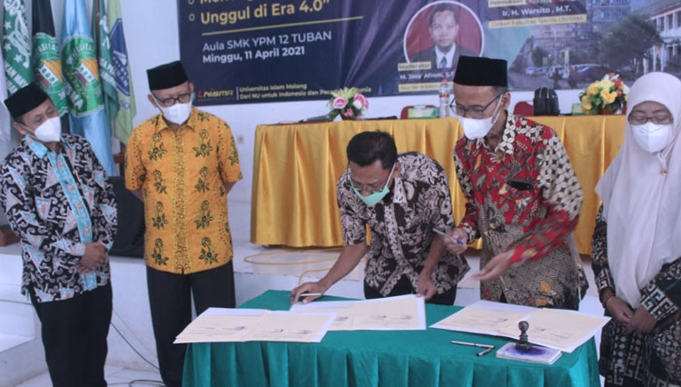 Wujukan SDM Unggul di Era 4.0, FT Unisma Malang Tandatangani MoU dengan 38 SMK Swasta