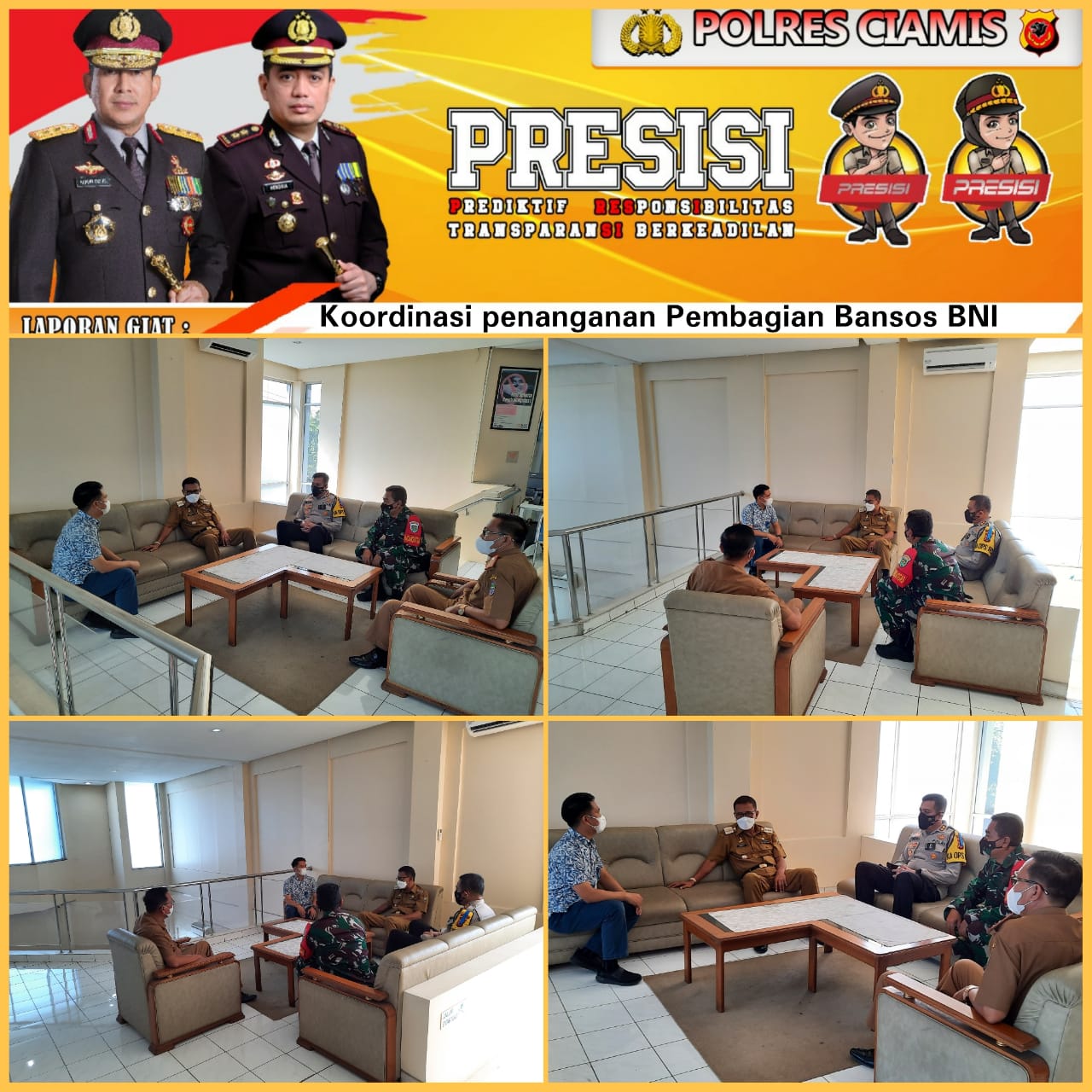 Polres Ciamis penjagaan BNI 2