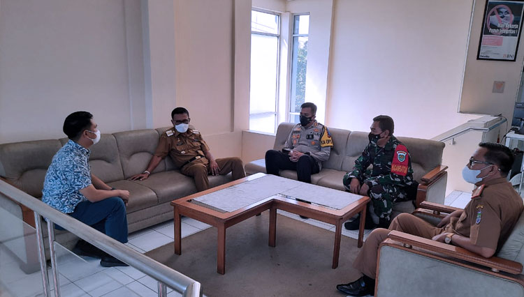 Pemda dan Polres Ciamis Antisipasi Kerumunan saat Penyaluran Bansos di BNI