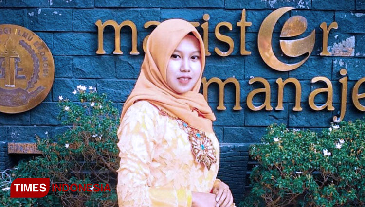 Febriyani Sarwindah, Mahasiswa S1 Akuntansi maknai Kartini Day's sebagai Presiden Komisaris BPM STIE Perbanas Surabaya STIE Perbanas Surabaya. (FOTO: AJP TIMES Indonesia)