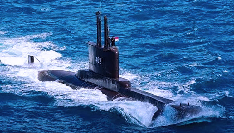 Kapal selam KRI Nanggala 402 yang hilang di Laut Bali. (FOTO: dok TNI)
