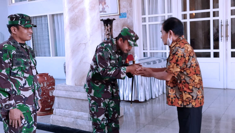 Komandan Pangkalan TNI Angkatan Laut (Dan Lanal) Cilacap, Jawa Tengah, Kolonel Laut (PM) Sugeng Subagyo S.Sos kunjungi Banjarnegara (Foto: Kominfo for TIMES Indonesia)