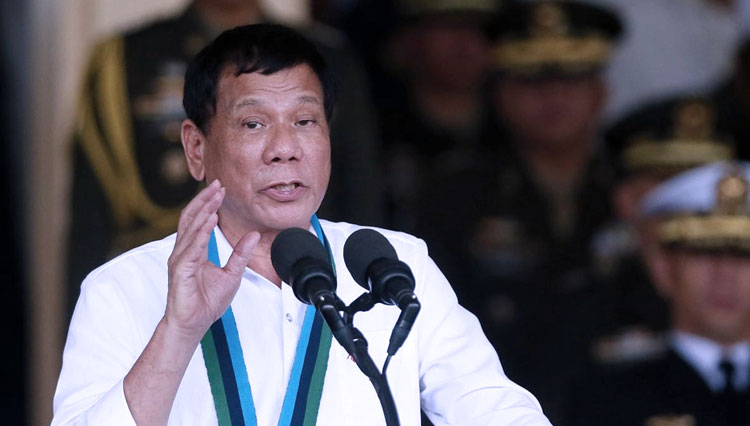 Ilustrasi. Presiden Filipina Rodrigo Duterte tidak akan menghadiri KTT ASEAN di Jakarta (FOTO: AP/Bullit Marquezz)