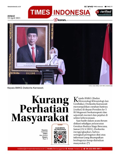 Edisi Jumat, 23 April 2021: E-Koran, Bacaan Positif Masyarakat 5.0