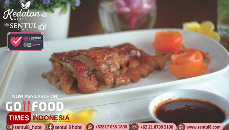 Menu khas Bebek Peking menjadi andalah di Kedaton 8 Resto By Sentul 8 Hotel, Bogor.(Foto-foto: Sentul 8 Hotel for TIMES Indonesia)