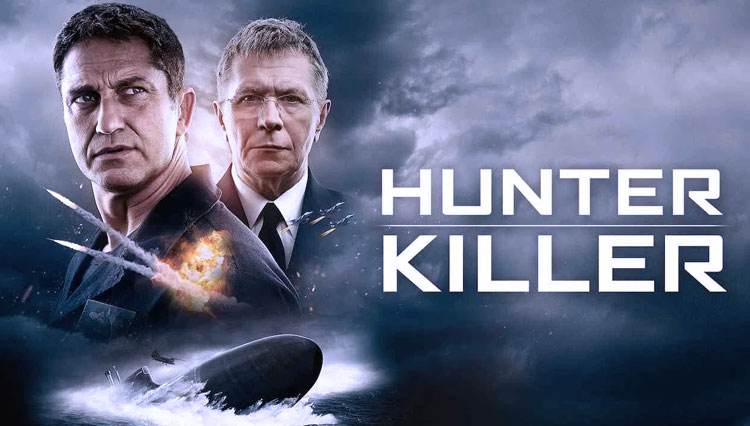 Salah satu film yang mengisahkan kapal selam berdasarkan kisah nyata berjudul Hunter Killer. (Foto: flixwatch)
