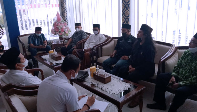 Suasana pertemuan PCNU Jember dan Pagar Nusa Jember, dengan Kapolres Jember. (Foto: PCNU Jember for TIMES Indonesia)