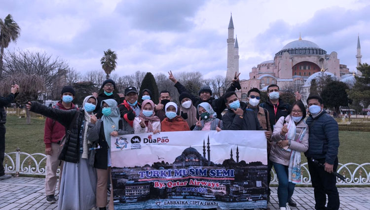 Peserta perjalanan wisata internasional ke Turki yang diorganisir DuaPao pada Maret lalu. (FOTO: DuaPao for TIMES Indonesia) 