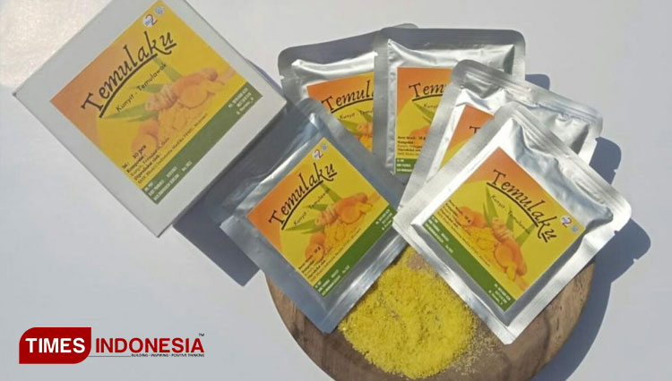 Temulaku, produk minuman tradisional berbahan dasar kunyit dan temulawak.(Foto-foto: SMK Bhakti Indonesia Medika PPMU for TIMES Indonesia)