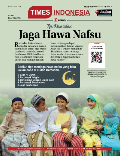 Edisi Rabu, 28 April 2021: E-Koran, Bacaan Positif Masyarakat 5.0